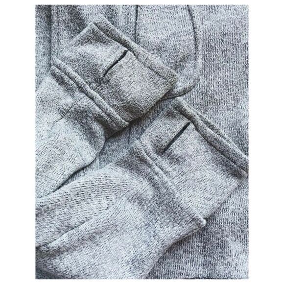 Avalanche Grey Women’s Cozy Athletic Running Sweatshirt Full Zip Jacket SZ XL - Picture 4 of 7